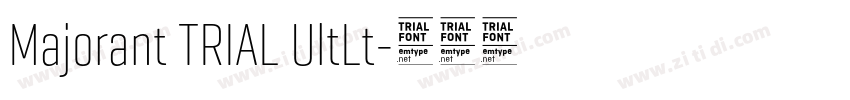 Majorant TRIAL UltLt字体转换